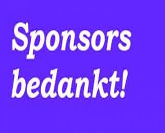 ODB bedankt de sponsors van ons 90 jarig Jubileumfeest