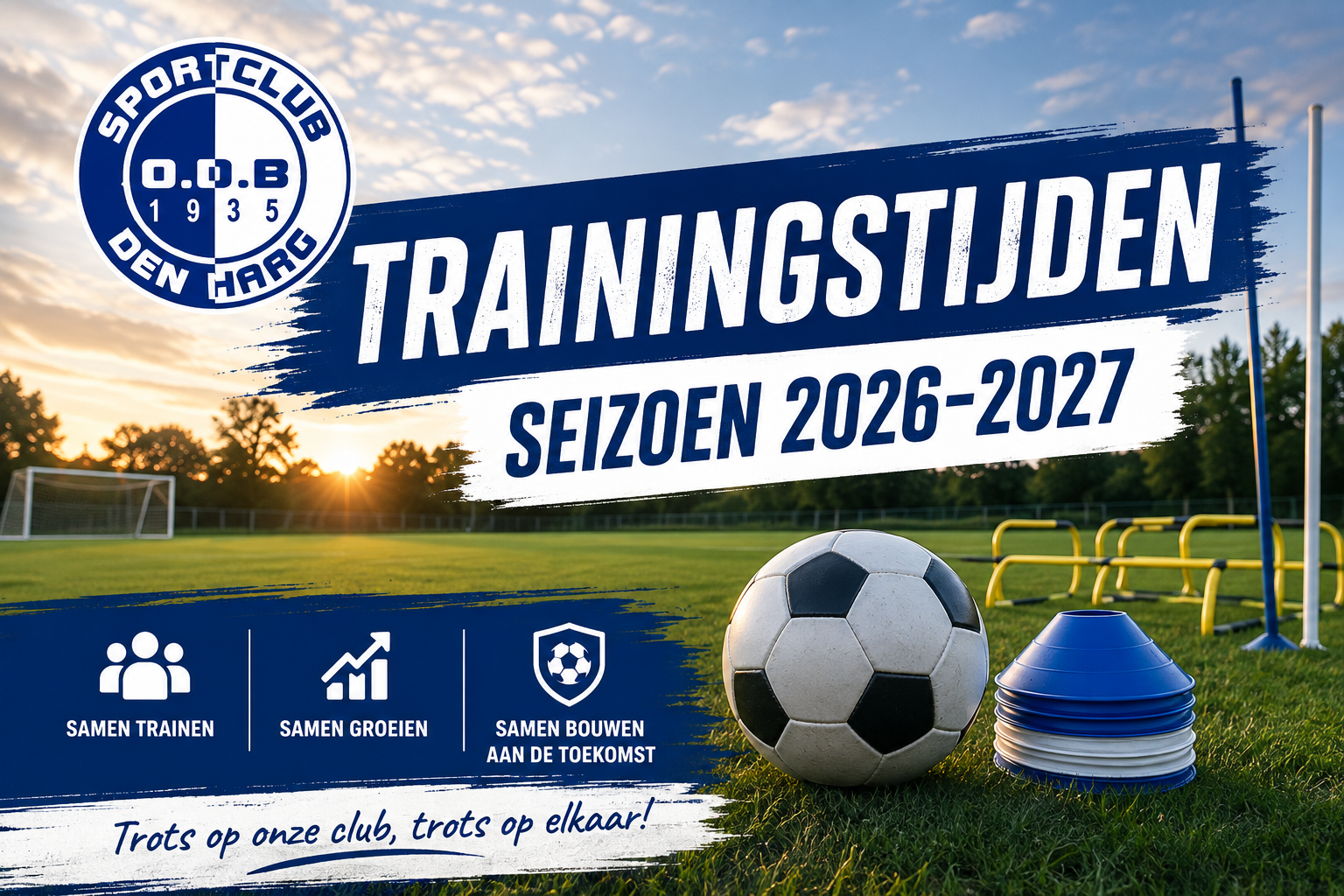 Trainingsindeling jeugd & senioren